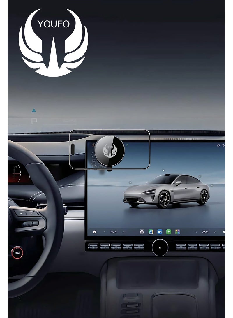 YOUFO UFO Car Magnetic Suction Phone Holder - Black - Y4901 - Image 5