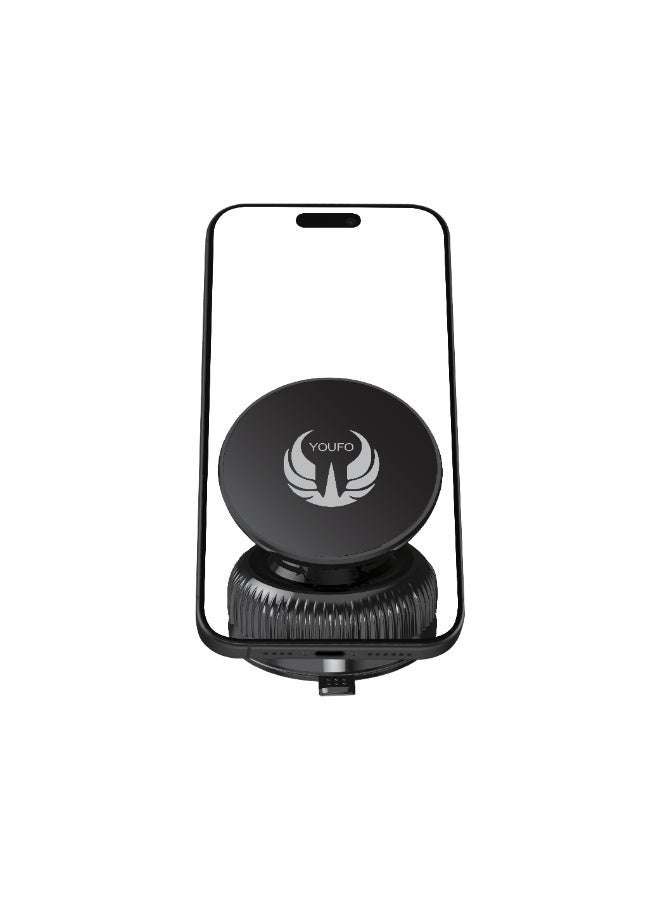 YOUFO UFO Car Magnetic Suction Phone Holder - Black - Y4901 - Image 1