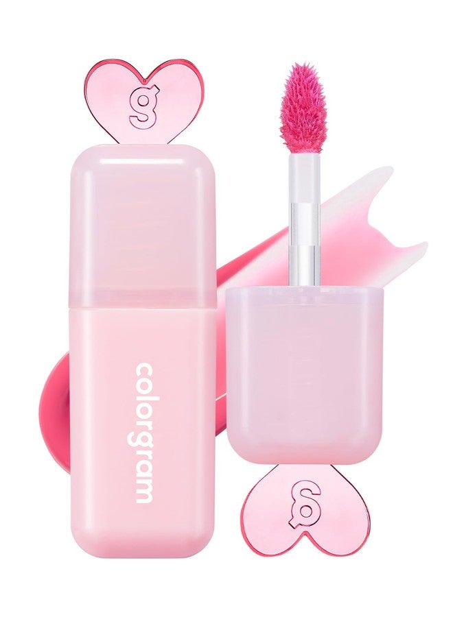 COLORGRAM Juicy Drop Tint 05 Pink Melon | Juicy Lip Gloss, Glowing Lip Stain with Fruity Colors, Buildable & Blendable, Highly Pigmented - Image 1
