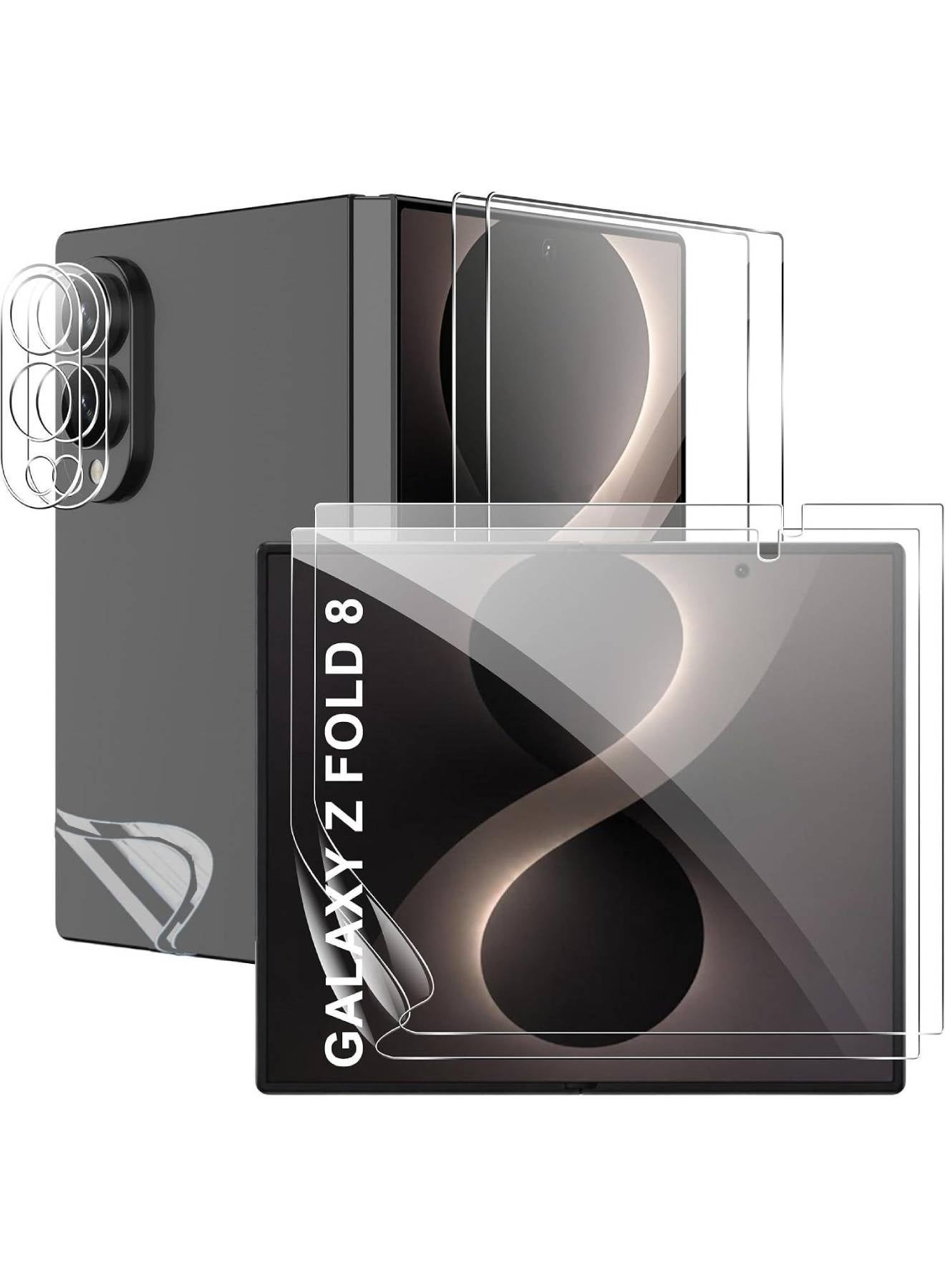 adando Adando Samsung Galaxy Fold 8 Screen Protector Tpu Flexible Film 2 Inner 2 Outer 2 Hinge 2 Back 2 Lens Tempered Protective Films Bubble Fold Z397397D5877E0A464116Z