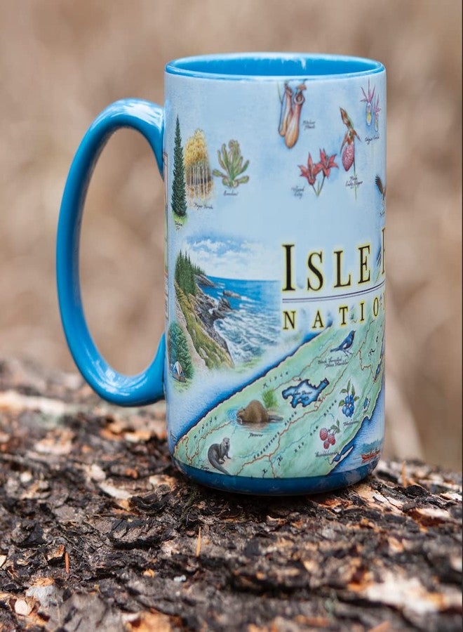 Xplorer Maps Isle Royale National Park Map Ceramic Mug (16oz) – BPA-Free Coffee Cup for Hot & Cold Drinks – Perfect for Office, Home, or Gift - Image 2