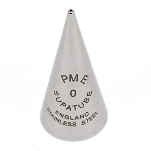 PME Seamless Stainless Steel Supatube Decorating Tip, Writer #0 (ST0) - Image 1