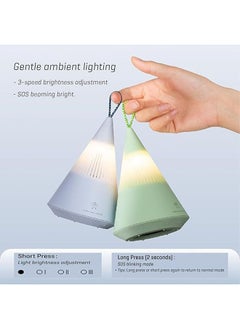 General Bluetooth Speaker, Wireless Speaker with Camping Lights, TWS, IP67 Waterproof, Party Speaker, 360° Surround Sound, Outdoor Lantern Speaker for Hiking, Camping, Travel Tresound Q Green  - Image 5