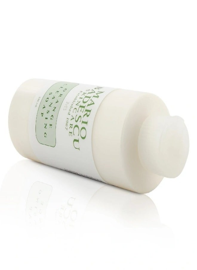 MARIO BADESCU - Mario Badescu Orange Cleansing Soap - Cream Face Cleanser and Exfoliator Enriched with AHA - Oil Free Face Wash for Combination or Dry Skin - Mild Face Exfoliant with Non-Drying Formula 472ml - Image 1
