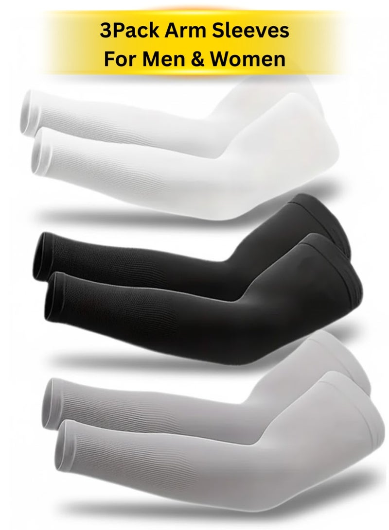 ZedForce 3 Pack (6 Sleeves) Cooling Arm Sleeves for Men & Women | UPF 50+ UV Sun Protection | Breathable, Quick-Dry, Stretchable Covers for Cycling, Golf, Sports & Work - Image 5