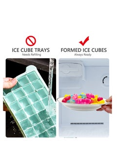 SYOSI 24 Pack Reusable Ice Cubes, Colorful Plastic Star Shape Ice Cubes  for drinks, Coffee, Washable Refreezable BPA Free, Non-Melting  - Image 5