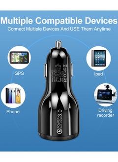Gzar Gzar USB C Car Charger 18W Super Mini Fast USB Car Charger Adapter PD and QC 3.0 Dual Port Compatible with iPhone 13 Pro Max X Samsung Galaxy Note 20 White  - Image 3