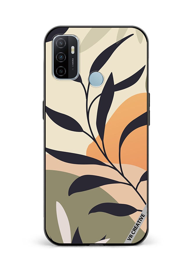 VR CREATIVE Protective Case Cover For Oppo A53 Leaf Tropical Design Multicolour - Image 1