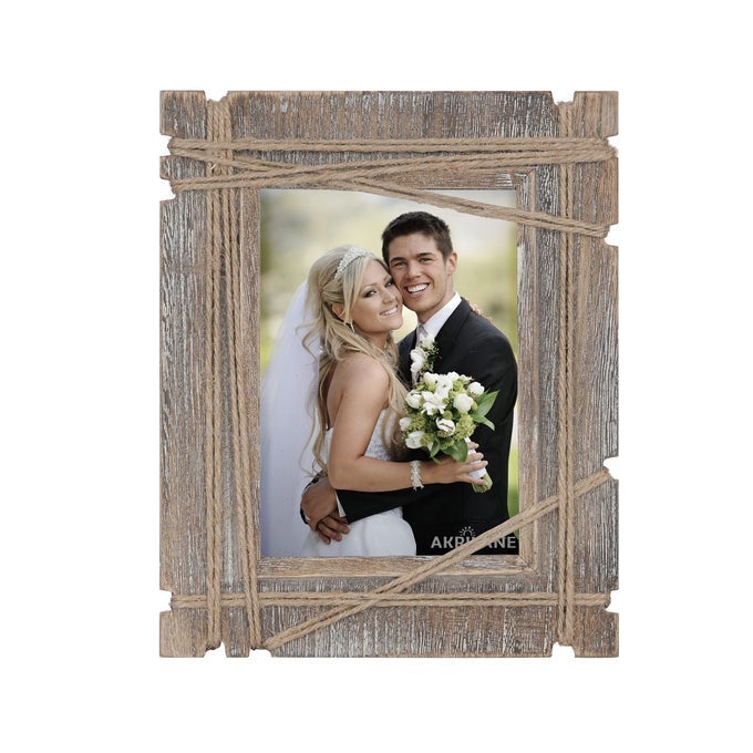 5X7 PICTURE FRAME WOOD RUSTIC DECORATIVE DISTRESSED VINTAGE LOOKING PHOTO FRAMES WALL DECOR FOR WALL MOUNT TABLE TOP DISPLAY FOR HOME DECOR 5 X 7 WEDDING PICTURE FRAMES STYLE B