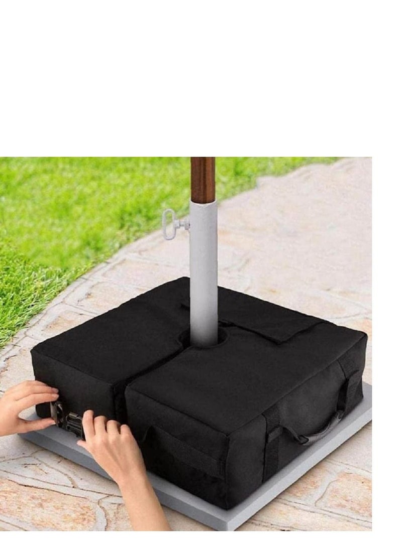 Y&D Umbrella Base Weight Bag with Larger Sand Opening-Up to 110 lbs-Square Waterproof Stand Weight Filled For Sand Outdoor Offset Cantilever or Standard Patio Umbrella Flagpole - Image 5