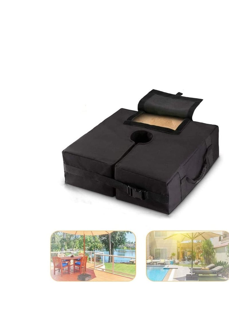 Y&D Umbrella Base Weight Bag with Larger Sand Opening-Up to 110 lbs-Square Waterproof Stand Weight Filled For Sand Outdoor Offset Cantilever or Standard Patio Umbrella Flagpole - Image 3