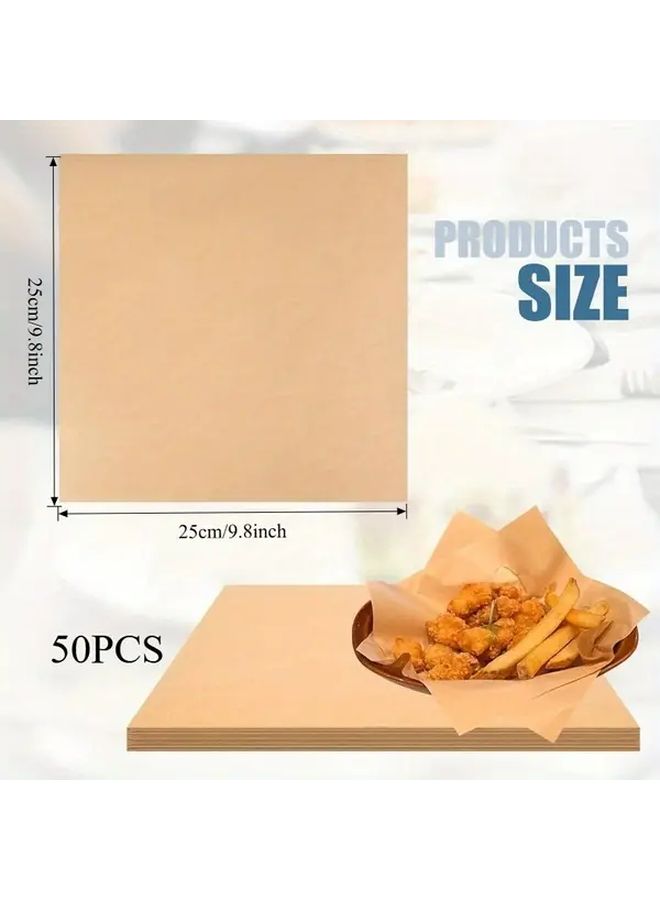 Pre Cut 9 8x9 8 Inch Non Stick Parchment Paper Squares 50 Sheets - Image 1