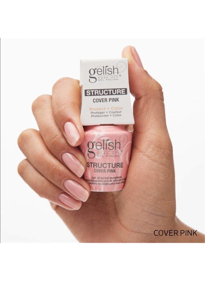 Gelish Brush On Structure Gel – Self-Leveling, Building and Strengthening Nails, Ideal for Sculpting, Enhancing Gel Manicures, and Achieving a Durable, Long-Lasting Finish (Cover Pink, 15mL)  - Image 3