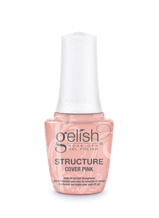 Gelish Brush On Structure Gel – Self-Leveling, Building and Strengthening Nails, Ideal for Sculpting, Enhancing Gel Manicures, and Achieving a Durable, Long-Lasting Finish (Cover Pink, 15mL)  - Image 1