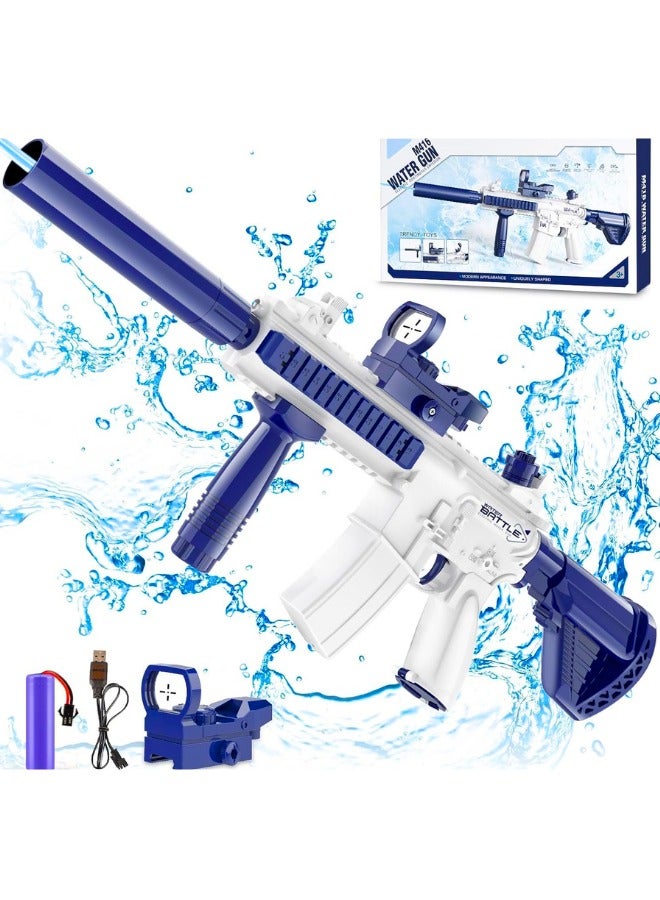 Chase Up Electric Water Gun for Kids Adults - Automatic Squirt Gun water bluster with up to 32 Ft Long Range, Summer Outdoor Beach Swimming Pool Party Toys, Gift for Kids Age 8 9 10 11 12 Years Old Boys