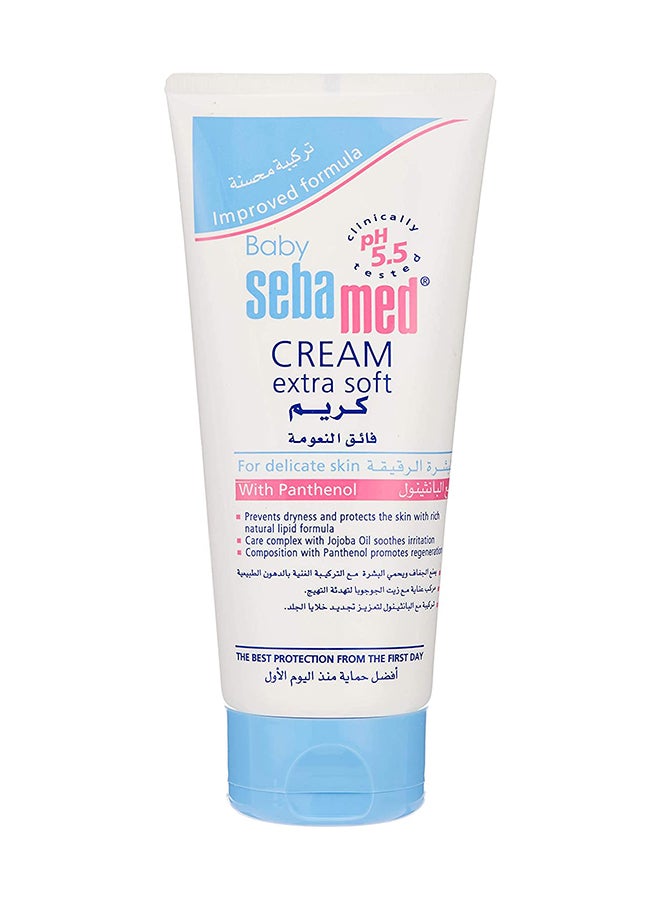 Sebamed Baby Extra Soft Skin Care Cream With Panthenol For Delicate Skin, Pack Of 2, 200ml+200ml - Image 2