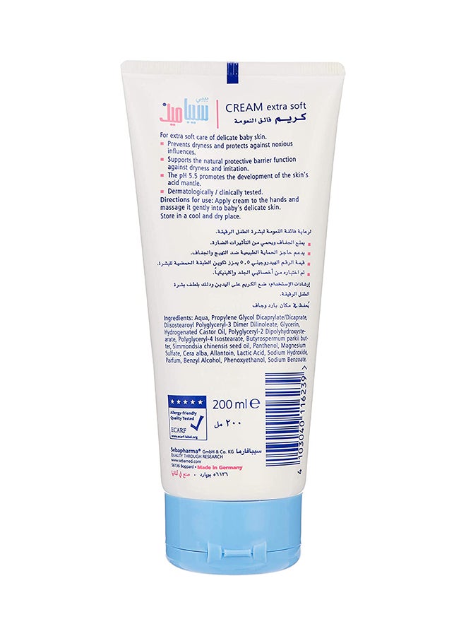 Sebamed Baby Extra Soft Skin Care Cream With Panthenol For Delicate Skin, Pack Of 2, 200ml+200ml - Image 3