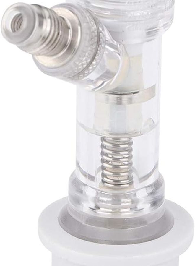 Easy Install Clear Beer Keg Disconnect Connectors with Check Valves for Beverages - Image 1