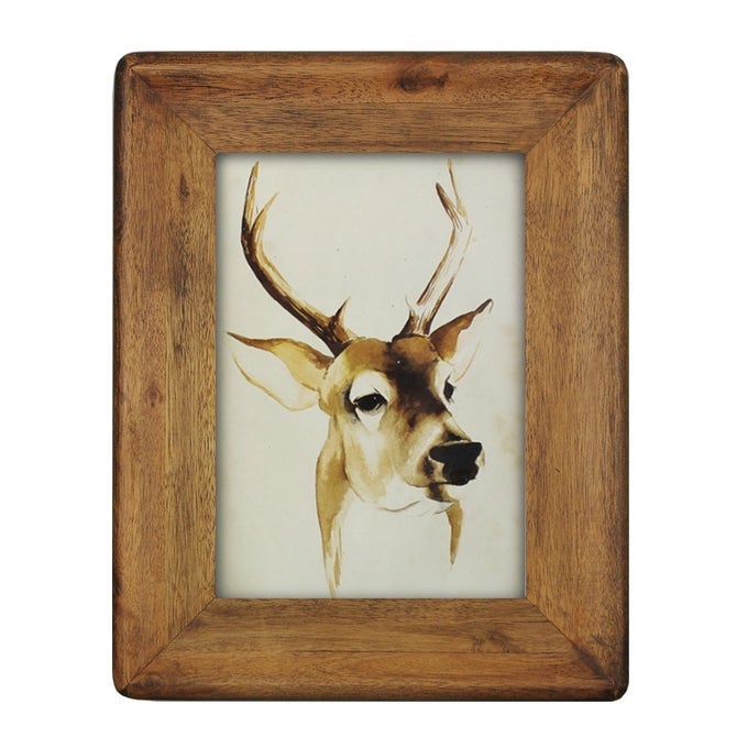 PICTURE FRAME 5X7 INCHRUSTIC WOOD PHOTO FRAMES WITH REAL GLASSWALL HANGING AND TABLETOP STANDINGVERTICAL OR HORIZONTAL DISPLAY BROWN