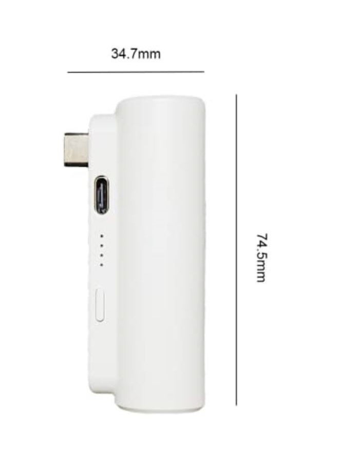 AOLION - Capsule VR Power Bank for Oculus Quest 2 Ultra Lightweight Portable External Battery Pack Compatible with Oculus Elite Strap and Type-C Mobile Phones (White) - Image 1