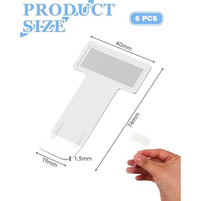rayihni 6pcs Parking Ticket Holder, Windshield Ticket Clips, Transparent Car Ticket Holder, Permit Holder Clip for Plastic Parking Ticket for Car, Vehicle - Image 2