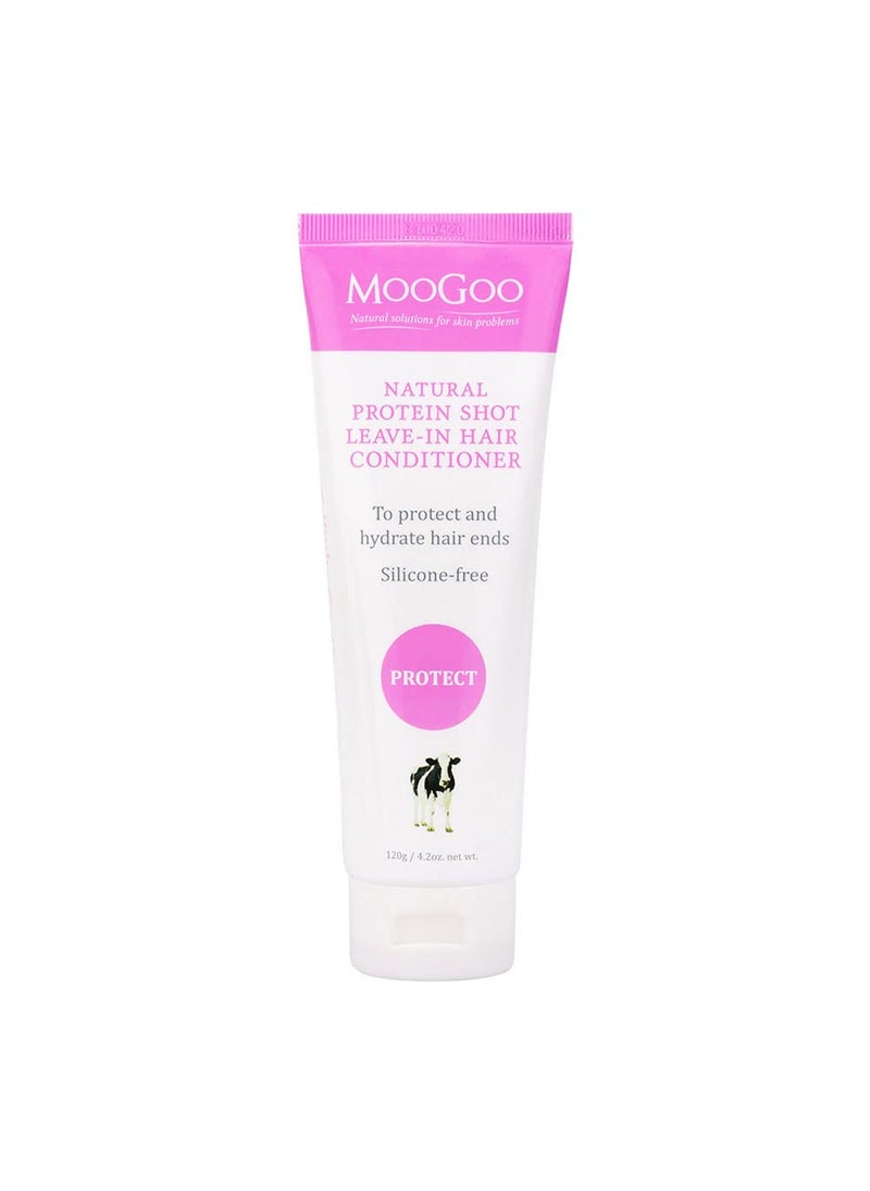 MOOGOO MooGoo Protein Shot Leave In Conditioner  A Natural Hydrating Hair Treatment for Dry Damaged Hair  for Women and for Men Paraben Free Cruelty Free 