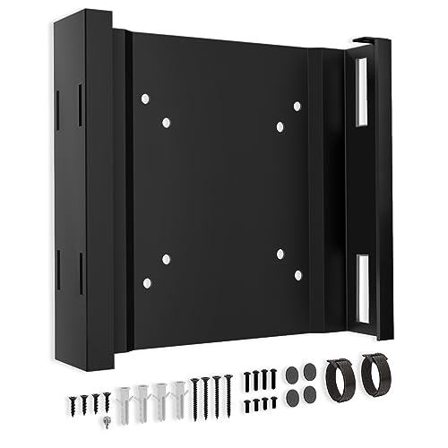Varghesyla Mini PC Mount for Lenovo ThinkCentre Mounting Bracket Wall VESA and Under Desk Mount for Lenovo ThinkCentre Tiny Desktops M600 M700 M710Q M715q M720Q M800z M900 M910Q Mini Desktop Bracket - Image 1