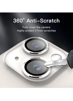 Camera Lens Protector for iPhone 13 and iPhone 13 Mini , 9H Tempered Glass Metal Individual Ring Cover, HD Clear, 1 Set (Silver) - pzsku/Z3974401281B1F14BA007Z/45/_/1740415613/b73317c4-81de-46bb-a44c-7a8cf8883af3