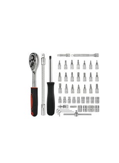 MAFRA Socket Spanner Set 1/4 Drive Metric Extension Bar With Box Car Repair Tool Ratchet Torque Wrench Automobile Tools Kit With Aluminium Box  - Image 3