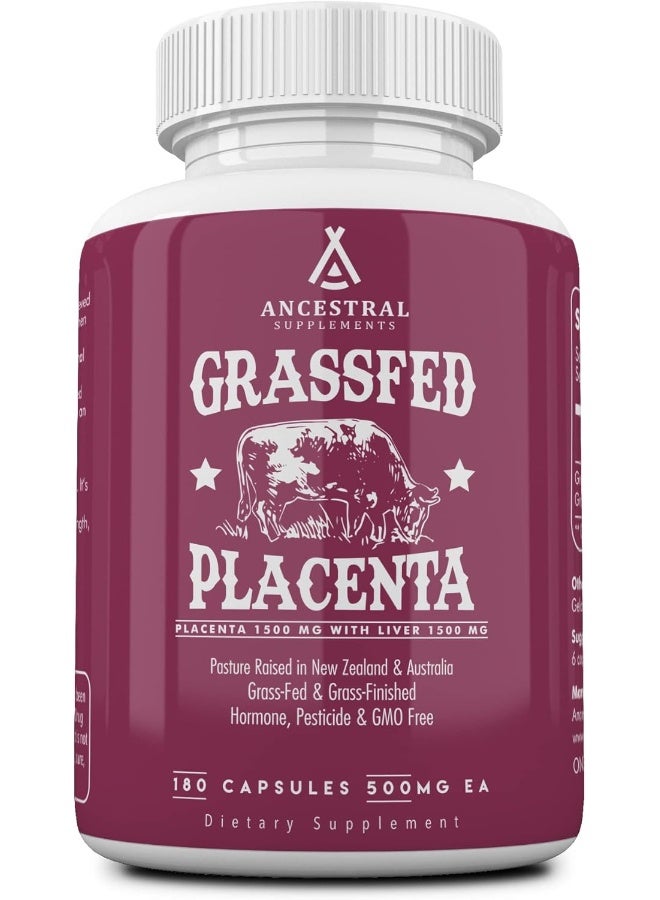 Ancestral Supplements Grass Fed Placenta Supplement With Liver - Image 1