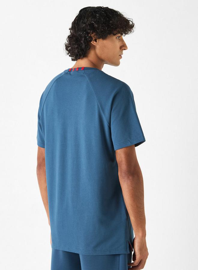 كابا تيشيرت بأكمام قصيرة وتطريز شعار من كابا - Image 3