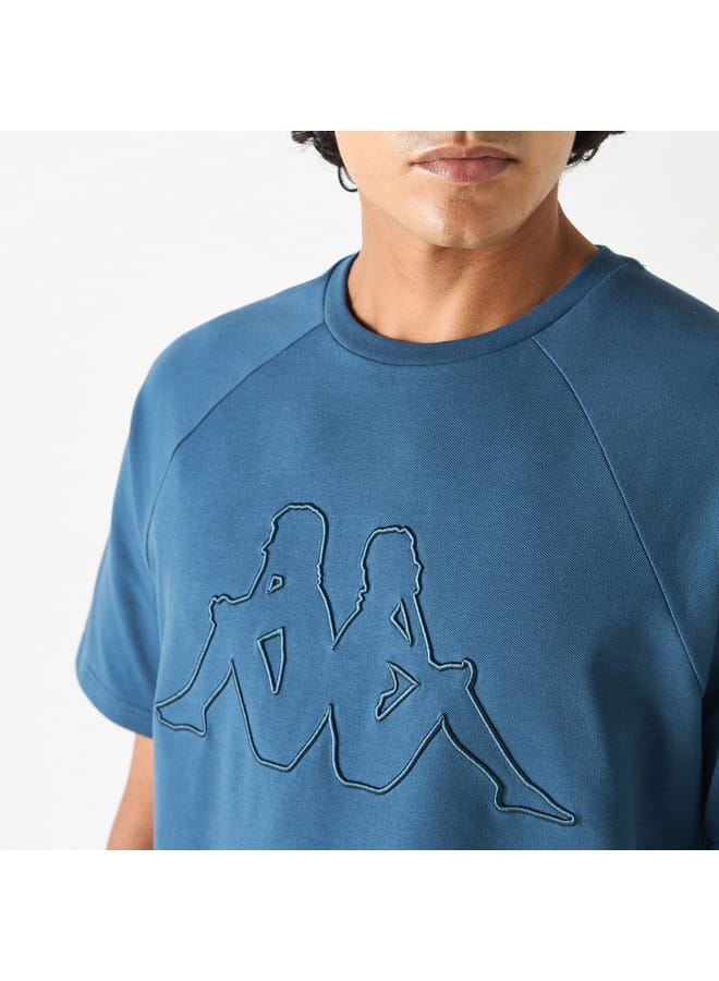 كابا تيشيرت بأكمام قصيرة وتطريز شعار من كابا - Image 4