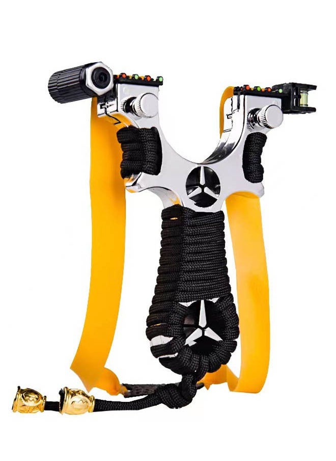 Rock Pow - Hunting Slingshots Set, Professional Laser Slingshot for Outdoor Hunting,Adult high-speed catapult slingshot,100 Ammo Balls and 2 Rubber Bands. - Image 1