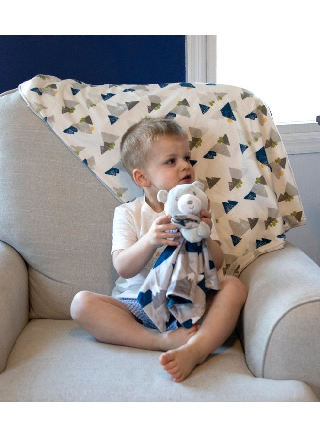 بيبي إيسينشيلز بطانية مينكي أنيمال سناجلر لوفي للأطفال الرضع والأولاد والبنات بطانية أمان محايدة للجنسين مع حيوانات محشوة (دب قبعة الثلج المحبوب) - Image 4