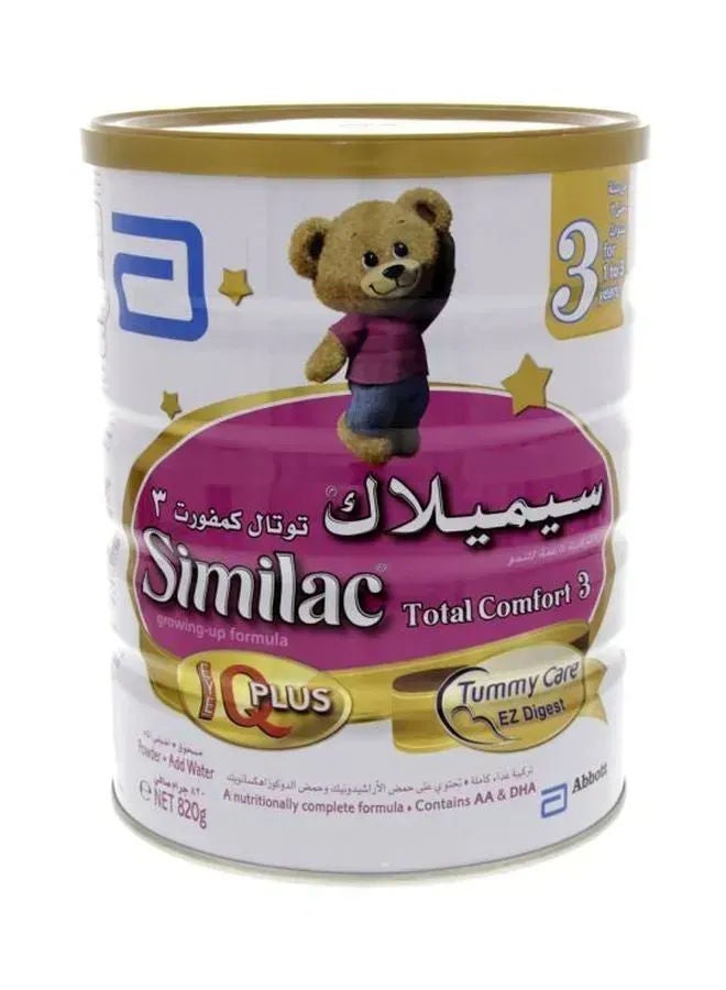 Similac Total Comfort Growing-Up Formula Milk, Stage 3, 1-3 Years, 820g 