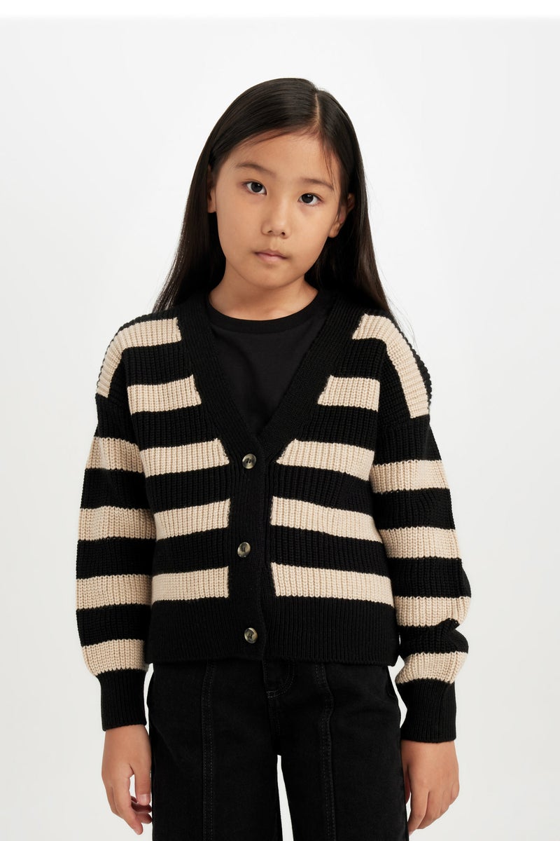 DeFacto Girl Regular Fit V-Neck Cardigan - Image 3