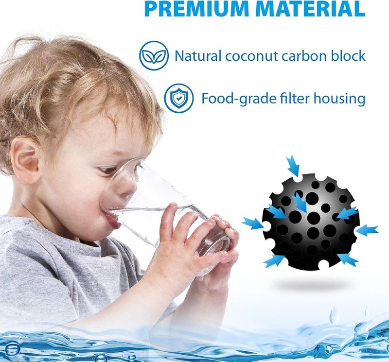 Waterdrop Faucet Water Filter Compatible with Culligan FM-15RA Filtration System, White Finish (Pack of 3) - Image 4
