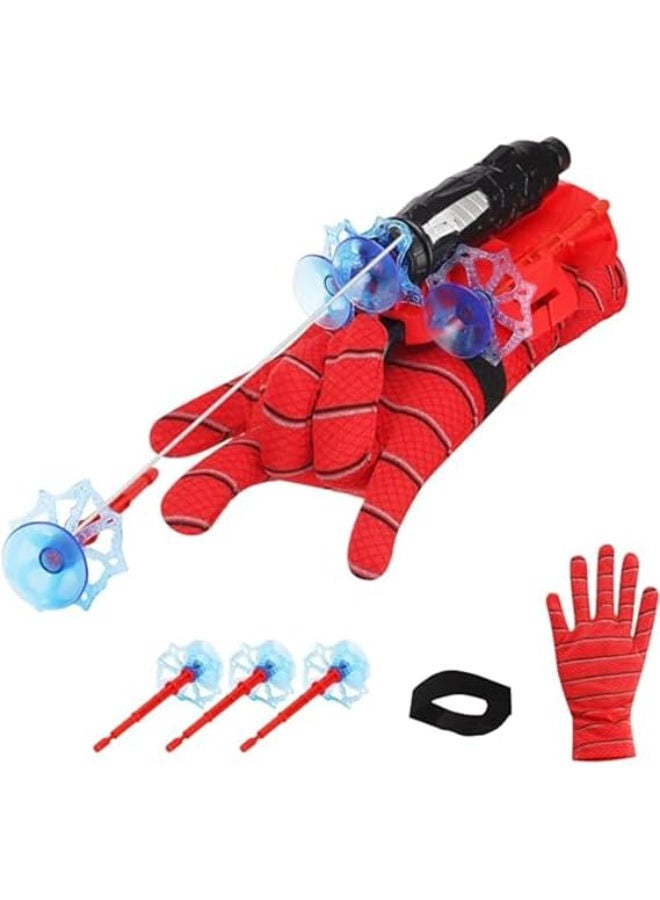 VIBHUJI EXPORT Spider Web Shooters Toy for Kids Fans, Hero Launcher Wrist Toy Set,Cosplay Launcher Bracers Accessories,Sticky Wall Soft Bomb Funny Children's Educational Toys