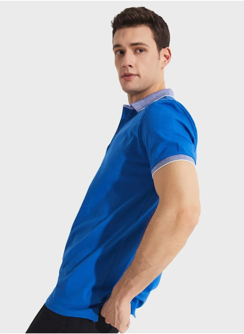 جون Essential Slim Fit Polo