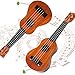 Raimy 17in Kids Ukulele Guitar 4 Strings Mini Guitar Children Musical Instruments Educational Toys with Picks for Toddler Kids Boys Girls Beginner Burlywood - Image 4