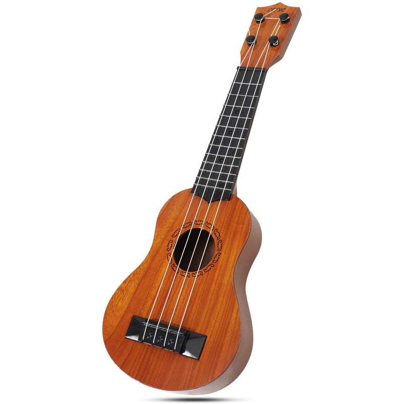 Raimy 17in Kids Ukulele Guitar 4 Strings Mini Guitar Children Musical Instruments Educational Toys with Picks for Toddler Kids Boys Girls Beginner Burlywood - Image 3
