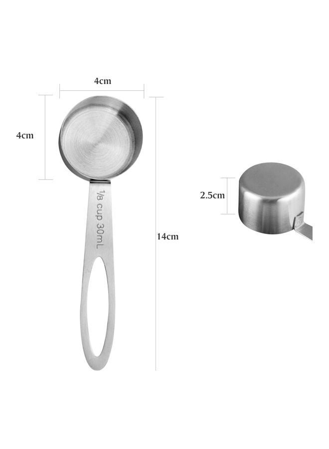 NIBEMINENT Measuring Coffee Scoop Silver 14cm  - Image 2