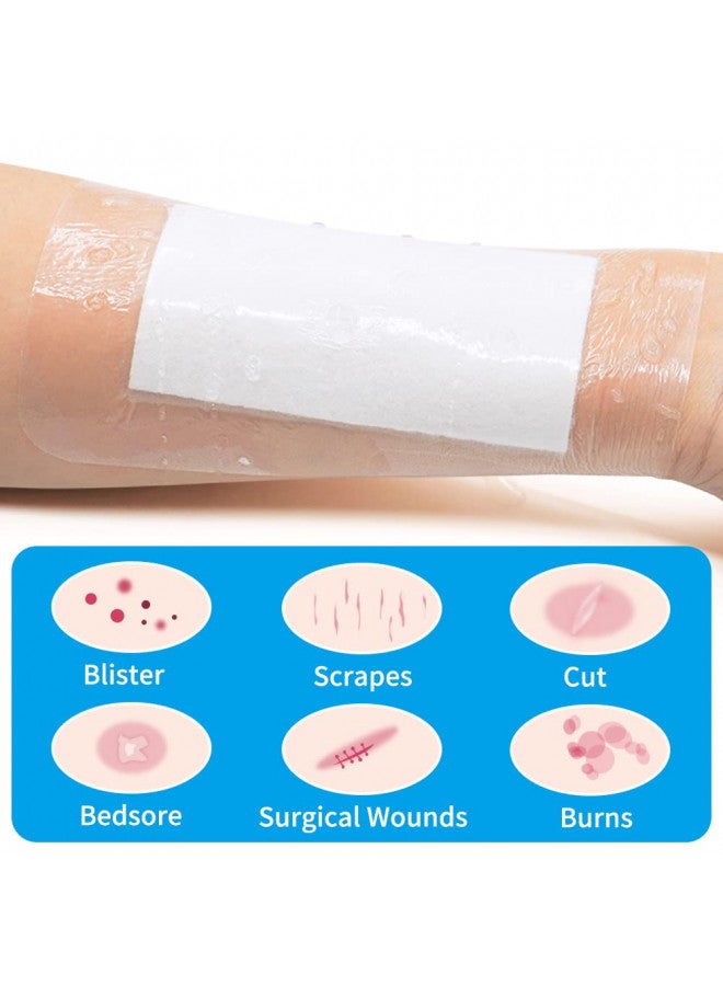 AndicAge Waterproof Bandage, Large Clear Adhesive Dressing, 4 * 6inch 10pcs - Image 4