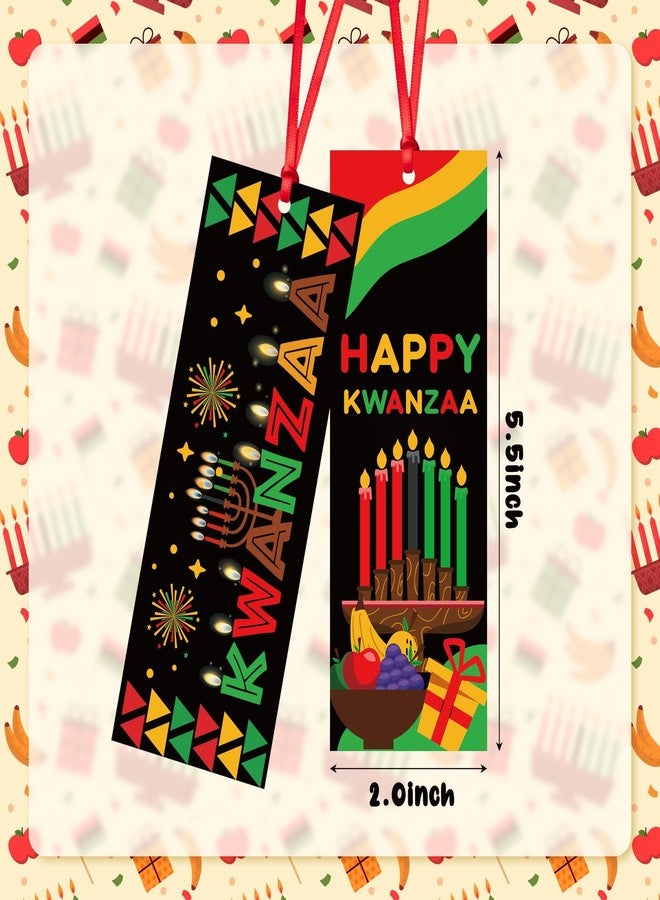 Haooryx African Kwanzaa Book Mark - 120Pcs Happy Kwanzaa Festival African Traditional Heritage Students Gifts Book Reading Lovers Accessories Men Women Page Markers School Office Home Teachers Student - Image 3