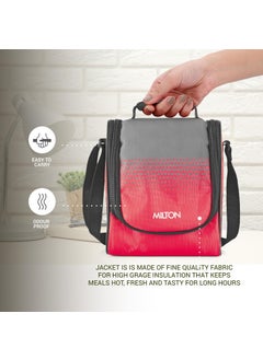 Milton MILTON Tasty 4 Stainless Steel Lunch Box With 4 Containers, (1-200 ml, 2-320 ml Each, 1-500 ml) and 1 Tumbler, 530 ml, Red  - Image 3