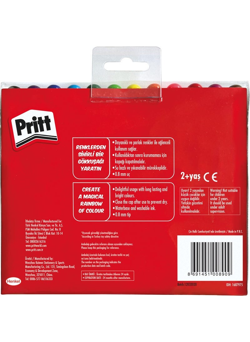 Pritt Set of 12 Jumbo Felt Tip Pens  - Image 2