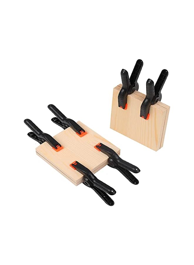 promass Spring Clamps, 10pcs Backdrop Clips 4.5 Inch Heavy Duty Plastic Spring Clamps Set Plastic Clips Clamps for Woodworking, Photography Studio, Plate, Home Improvement, DIY - Image 3