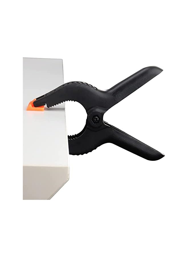 promass Spring Clamps, 10pcs Backdrop Clips 4.5 Inch Heavy Duty Plastic Spring Clamps Set Plastic Clips Clamps for Woodworking, Photography Studio, Plate, Home Improvement, DIY - Image 4