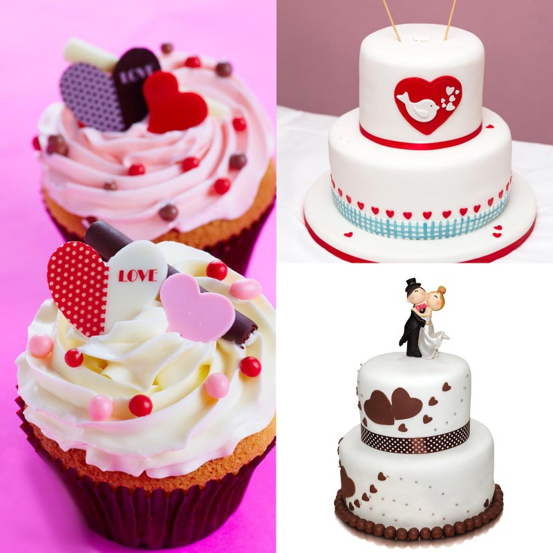 yueton 1SET Heart Shaped Spring Embossing Mold Heart Plunger Tool Set Cutting Plastic Biscuit Molds Sugar Flipping Cake Mold for Baking Decoration DIY Pastry Mold - Image 4