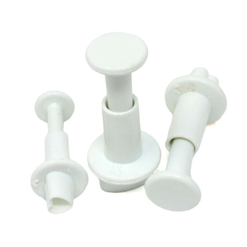 yueton 1SET Heart Shaped Spring Embossing Mold Heart Plunger Tool Set Cutting Plastic Biscuit Molds Sugar Flipping Cake Mold for Baking Decoration DIY Pastry Mold - Image 5